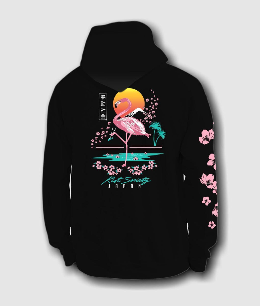 Flamingo Blossom Hoodie